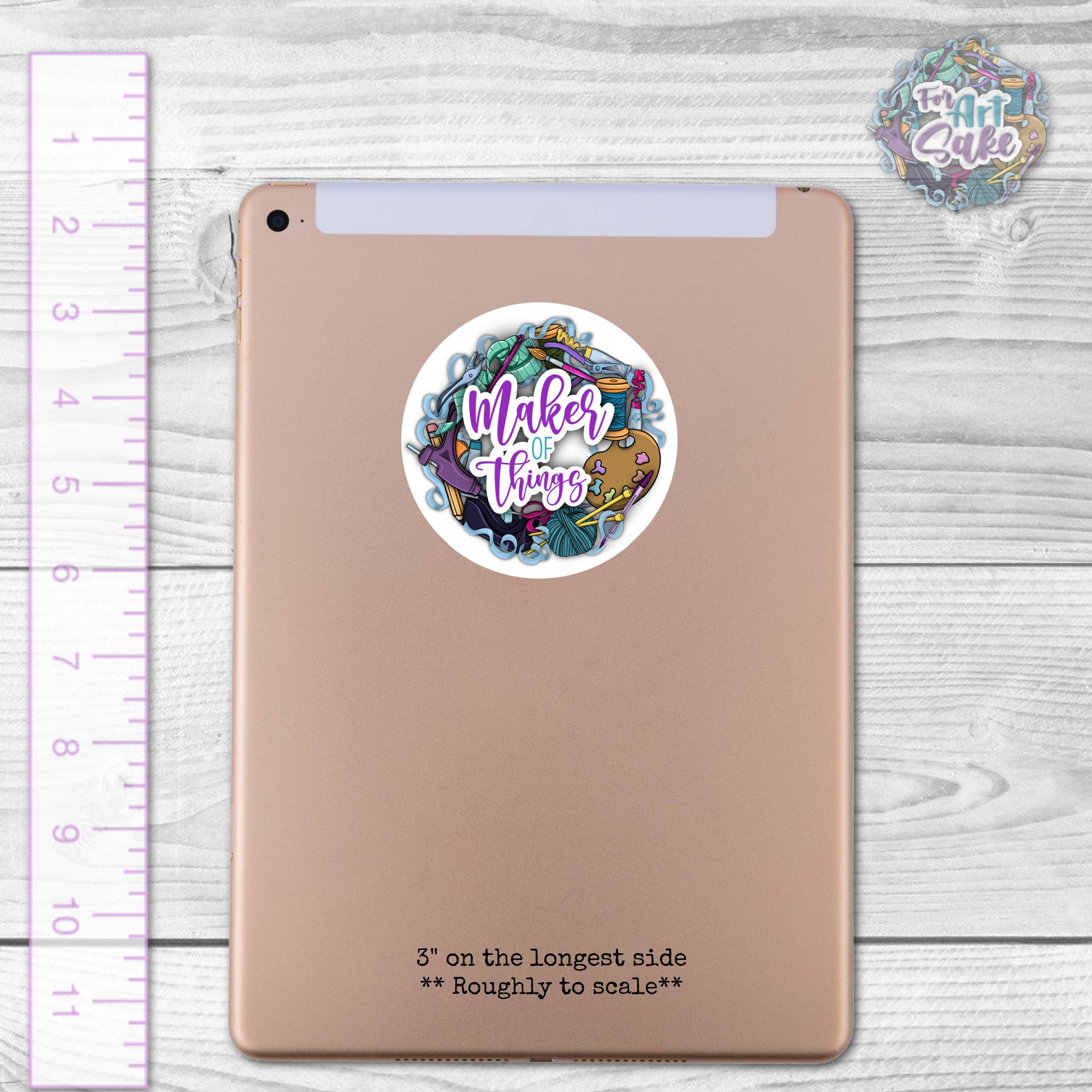 For Art Sake Stickers - Wholesale Sticker - Maker of Things1