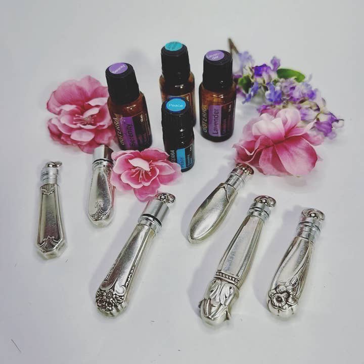 Spoon Jewelry By Emily - Wholesale Essential Oil Holder - Handmade Essential Oil Roller Bottle – Vintage Silverware Ha
