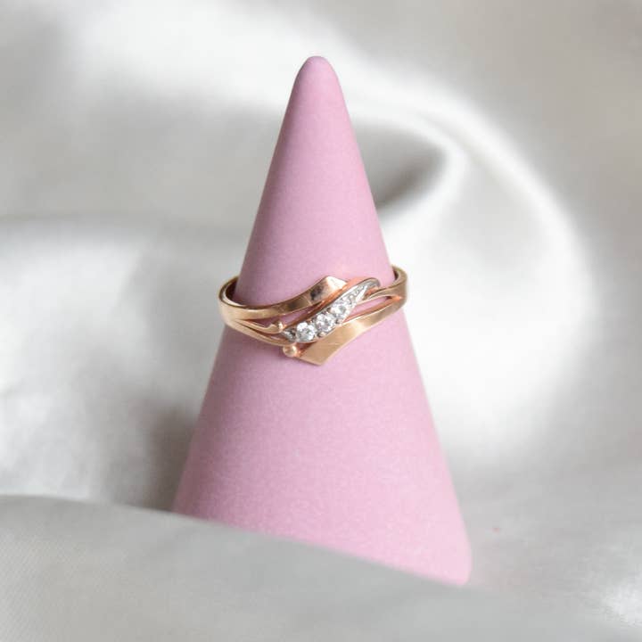 Skyscraper Jesmonite Cone Ring Holder - Pastel Purple for wholesale by Fox and Bunny Rise