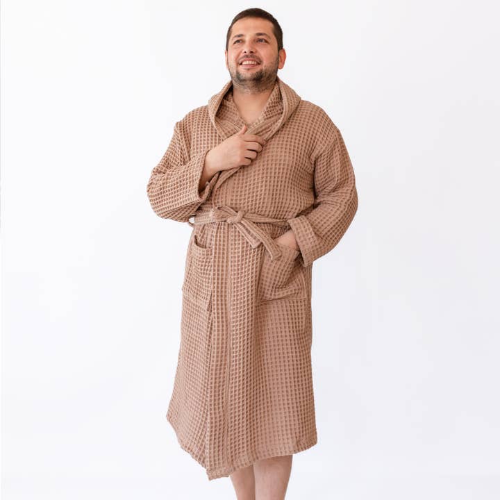 Vivamaison – Engroshandel Morgenkåbe - Unisex – Premium Vaflet Bomuld Badekåbe, Unisex Spa Komfort77