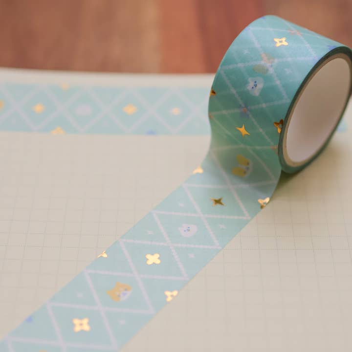 25mm Washi Tape (Foil) - Diamond Friends for wholesale by Thousand Skies