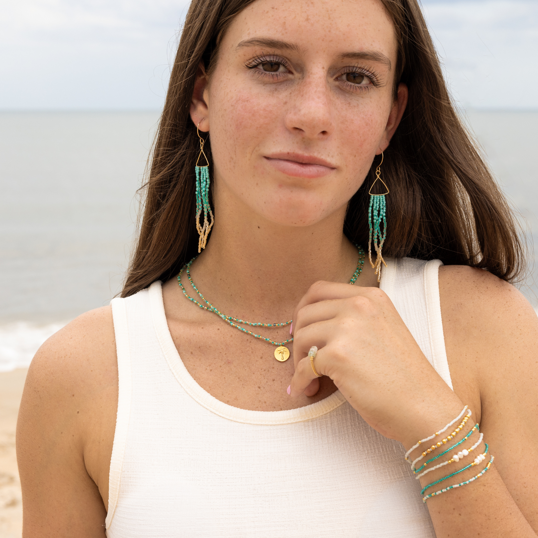 Nica Life - Wholesale Choker/Collar - Seed Bead Chokers- Holiday Sparkle Colors19