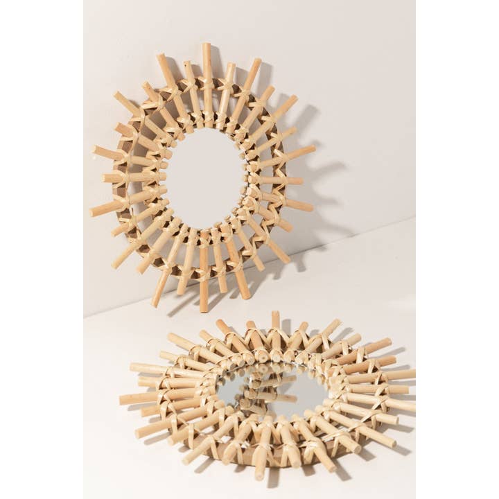 Bruna – Engroshandel Vægspejl – Rattan Bambus Spejl · Deco ·