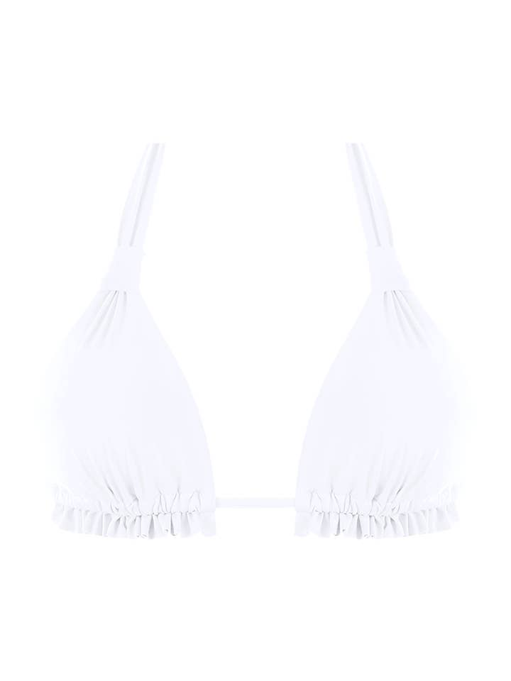 Chlamys Varia Triangle Bikini Top-White for wholesale by Chlamys Varia by MrMiss