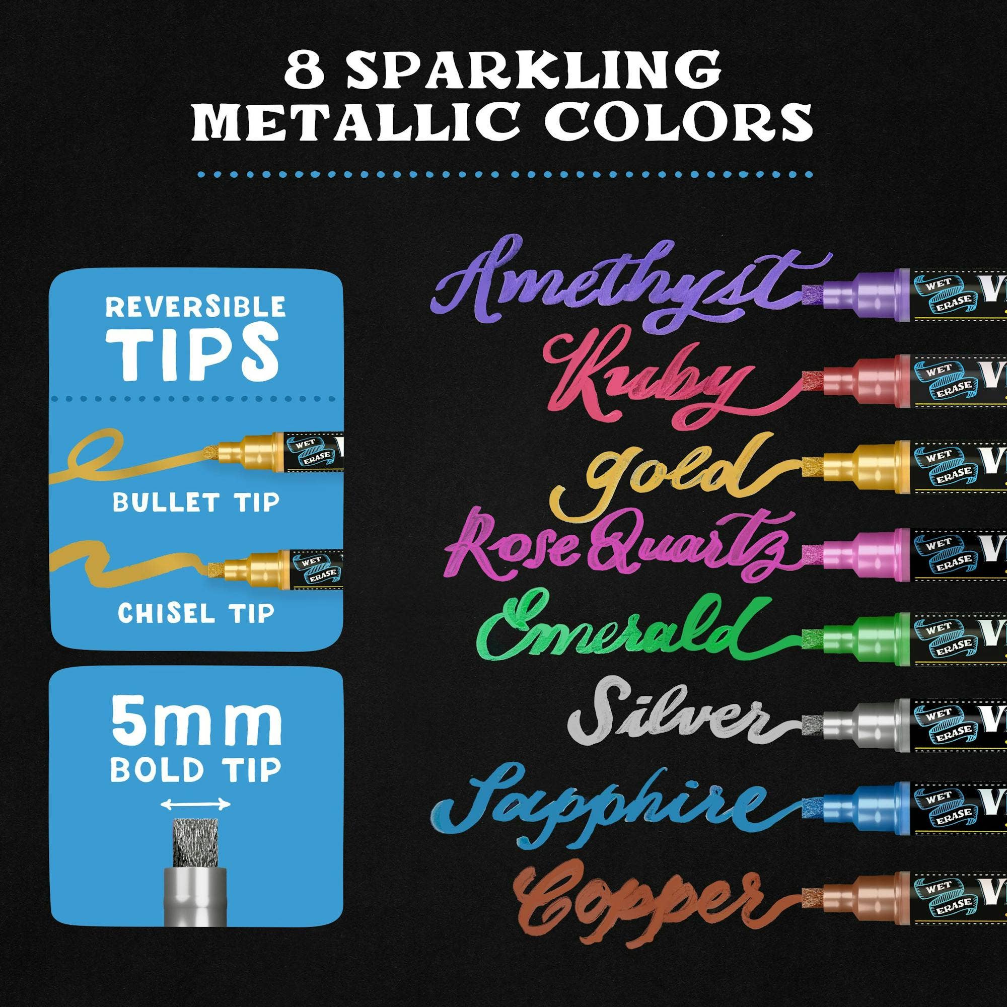 VersaChalk - Wholesale Marker - Metallic Liquid Chalk Markers11