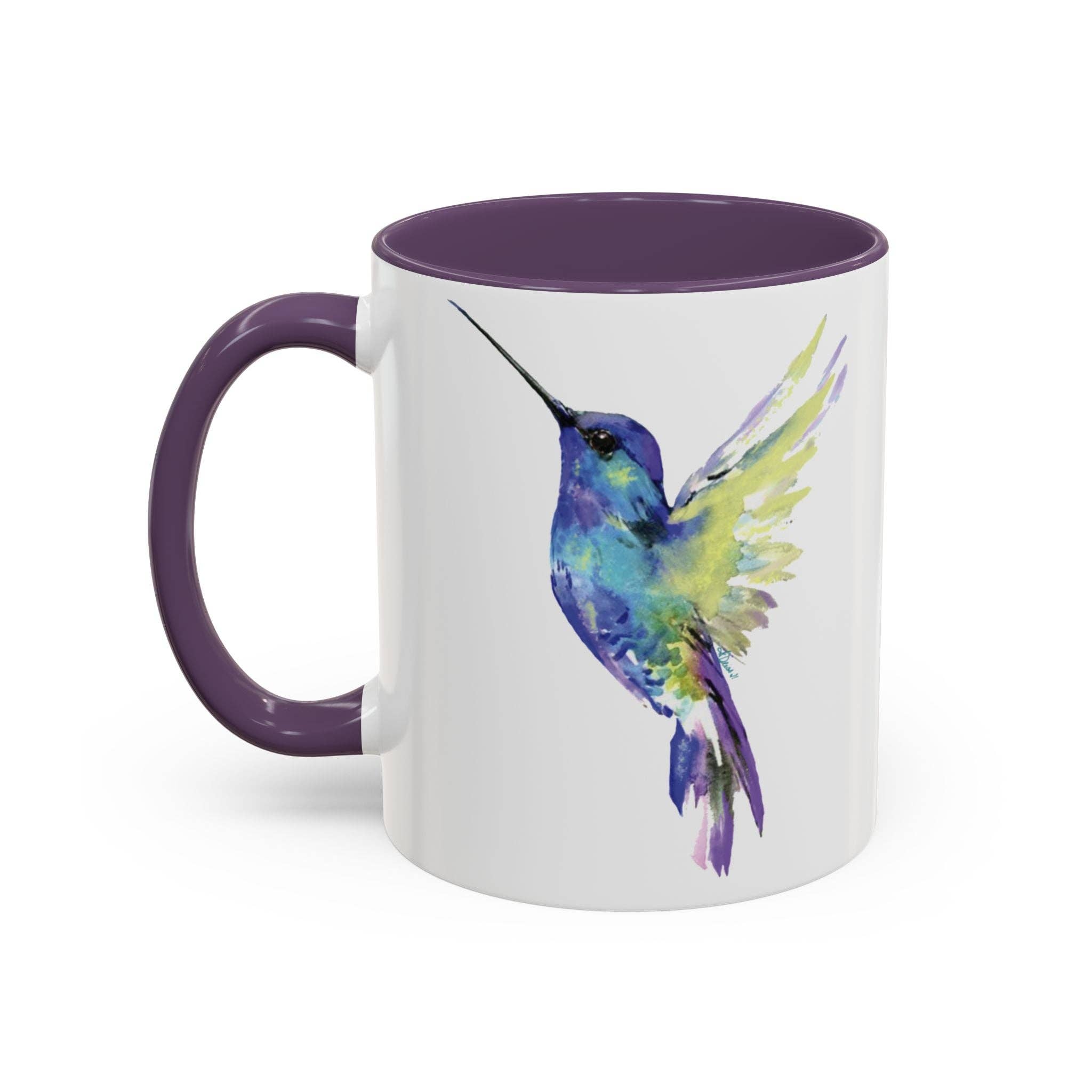 Blue Cava - Wholesale Coffee Mug - Hummingbird Two Tone Ceramic Mug - 11oz & 15oz37