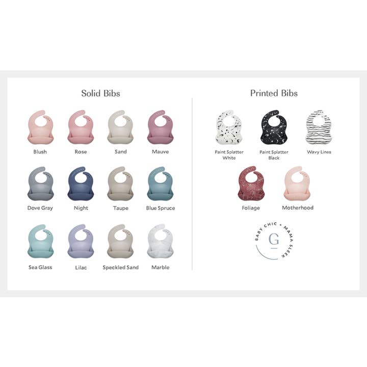 Goobie Baby - Wholesale Bib - Baby - Silicone Baby Bib - Paint Splatter on Black6