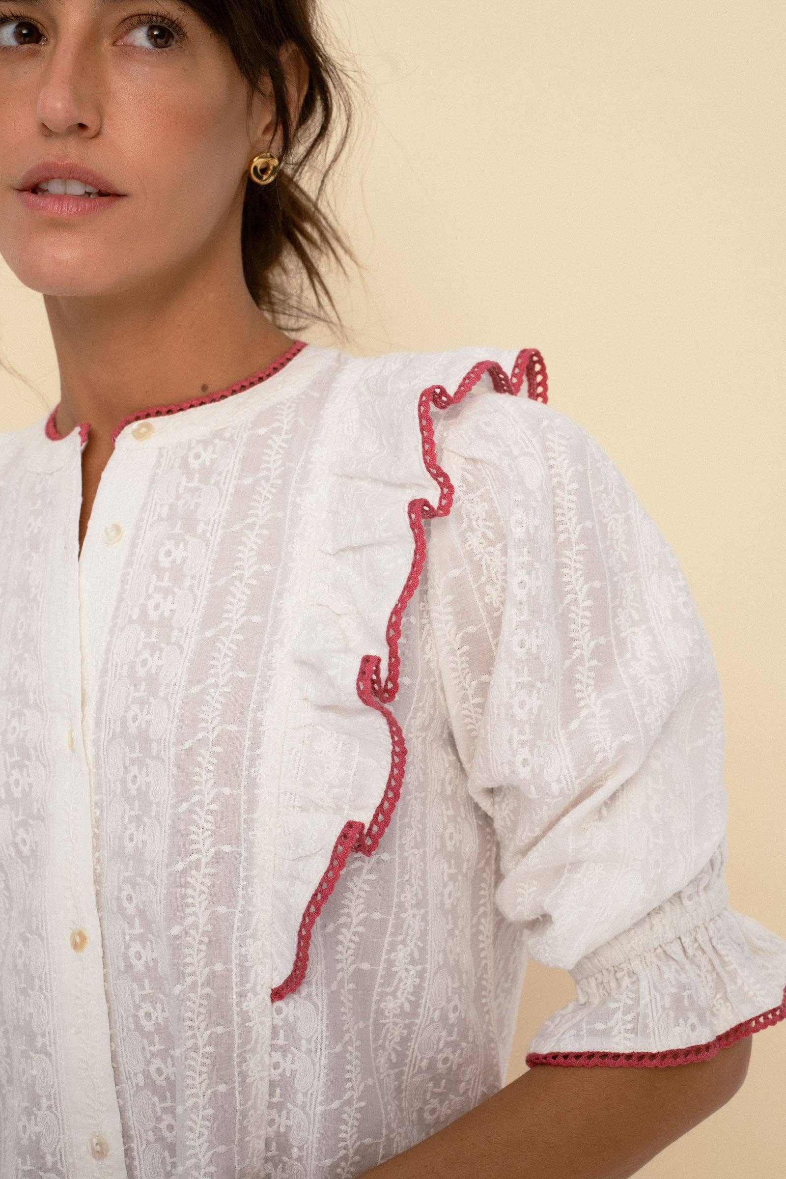 Sonmer Shop USA - Wholesale Blouse - Women's - Jo blouse white3