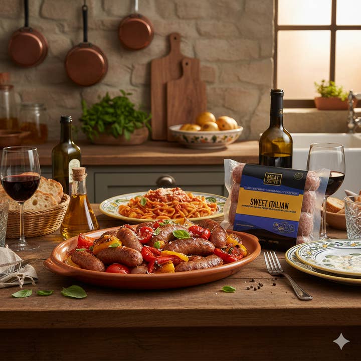 Classic Sweet Italian Pork Sausage Links: Fennel, Tuscan for wholesale by MeatCrafters Inc.