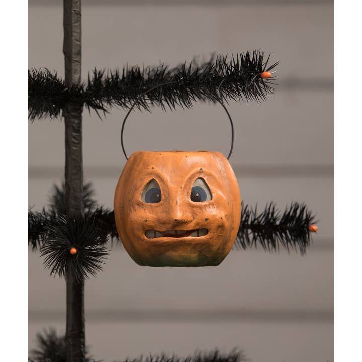 Bethany Lowe Designs - Wholesale Decorative Figurine - Vintage Scary Mini Pumpkin Bucket