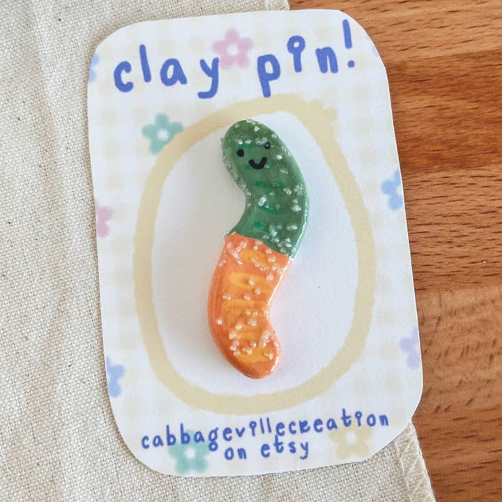Cabbageville Creation - Venta al por mayor Broches - Pin Sour Gummy Worm | ¡Varios estilos!