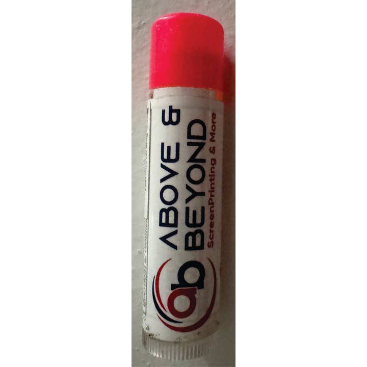 Custom Label Organic Chapstick for wholesale by Above & Beyond ScreenPrinting @ More