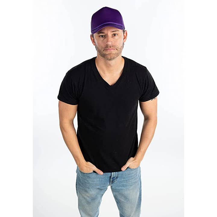 Funky Junque – Engroshandel Trucker hat - Herre – Skum Snapback Trucker Hat - Mørk Lilla4