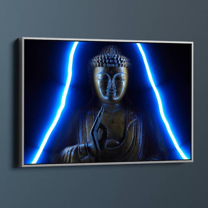 Elektrisk Blå Buddha for engroshandel hos Meeko Print