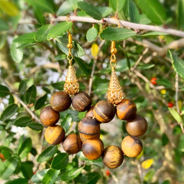 Orecchini pendenti a forma di occhio di tigre per la vendita all'ingrosso da parte di TillyRuth