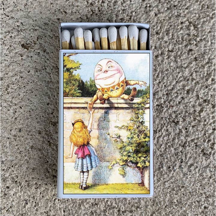 Most Amazing – Großhandel Streichhölzer – Alice im Wunderland mit Humpty Dumpty Matchbox • Candle Acc