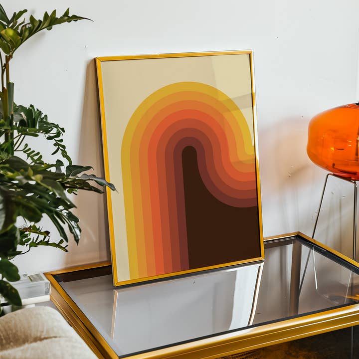 GiGi Thomas Designs - Wholesale Art Print - 70's Wave Print