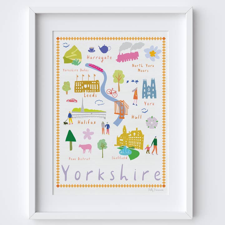 Yorkshire Ritningar - A3 Print för wholesale av Holly Francesca