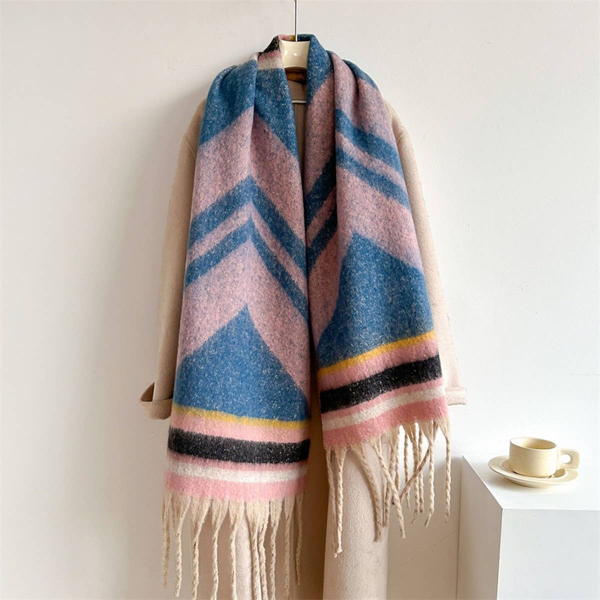 ACCITY - Wholesale Scarf - Women's - Autumn Winter Long Scarf - Thick Cozy Wrap_CWASC09744