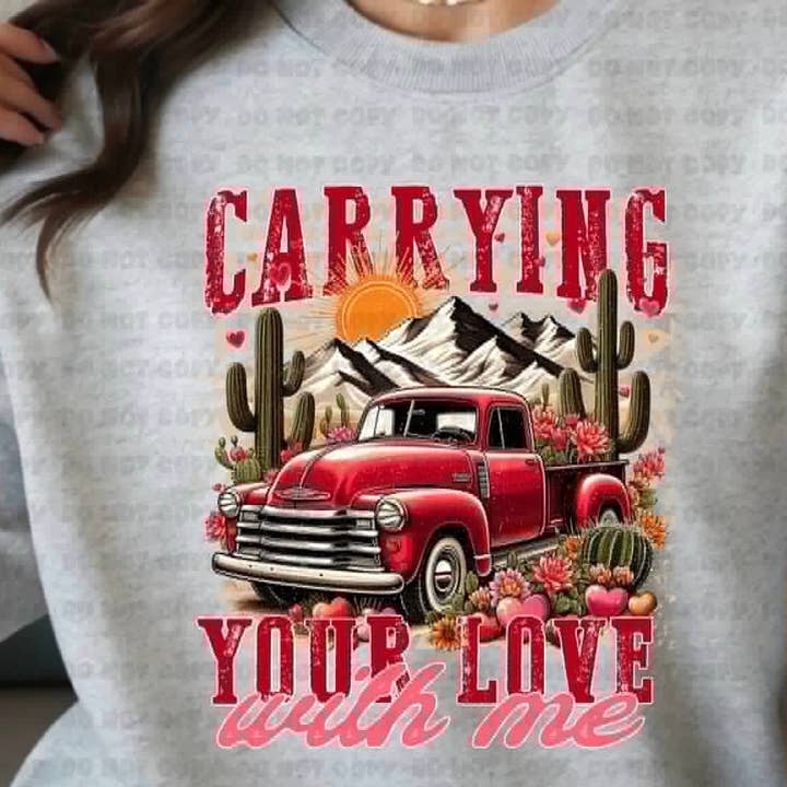 sweatshirt portant ton amour avec moi pour la vente par KTD DESIGNS