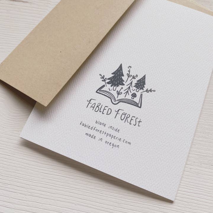 Fabled Forest – Engroshandel Babykort – Velkommen Baby Woodland Uro - Ny Baby Hilsen Kort