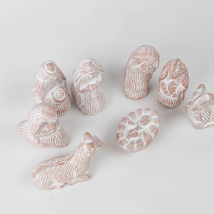 Ten Thousand Villages - Wholesale Nativity Scene Decor - * Silent Night Terracotta Nativity