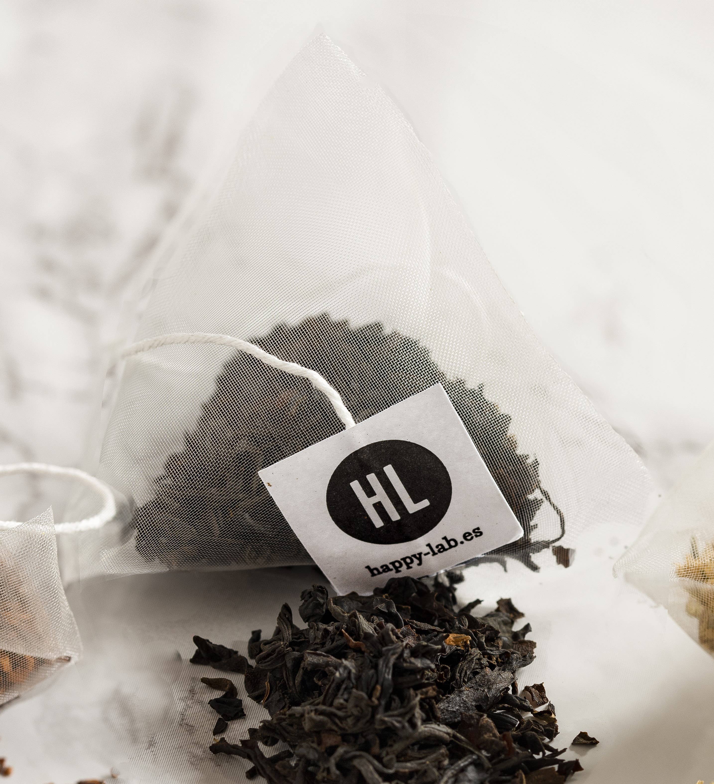 Happy-Lab - Wholesale Tea Bags - Happy-Lab GOOD MORNING ORGANIC black tea Jar with 14 pyramid2