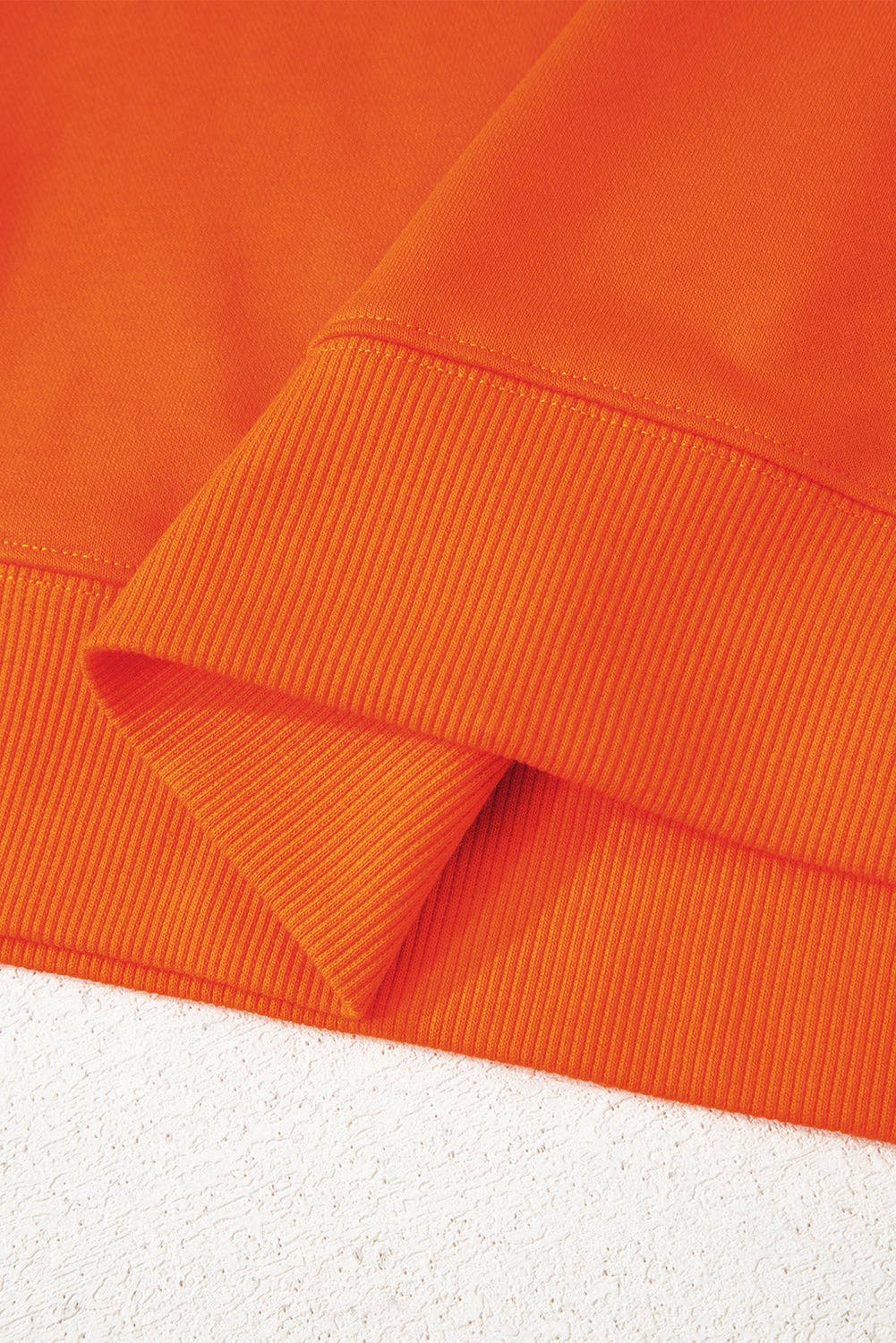 Orange Varsity Striped Detail Drop Shoulder Oversized Sweatshirt for wholesale on Faire7