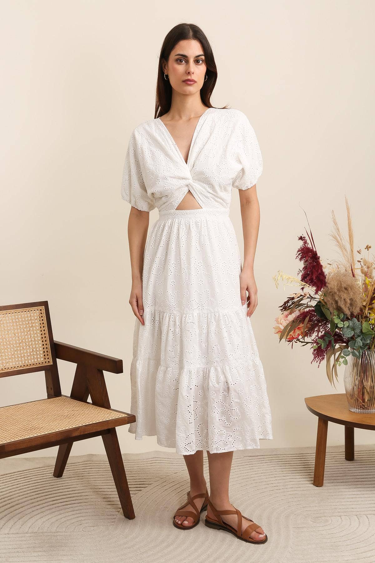 White 31975 SUMMER SHINE DRESS for wholesale on Faire1