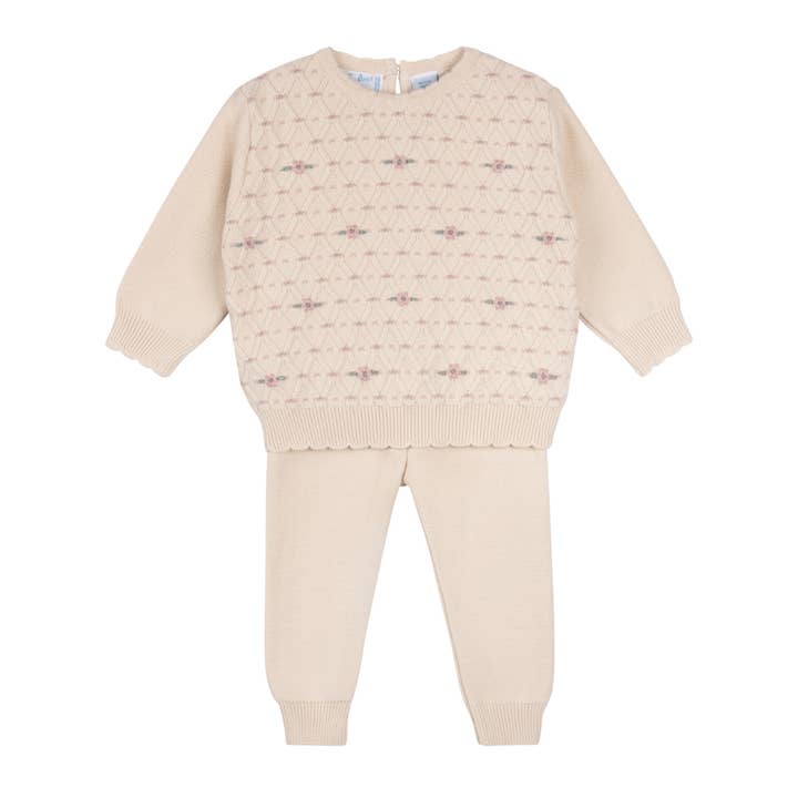 Girls Heirloom Garden Knit Set for wholesale by Feltman Brothers