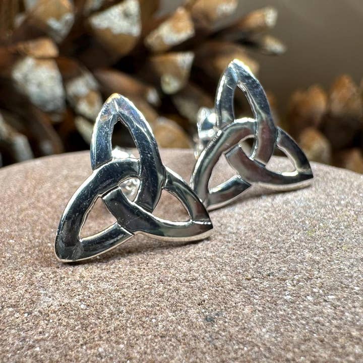 Celtic Crystal Designs Jewelry & Gifts - Wholesale Stud/Post Earrings - Zephyr Celtic Trinity Knot Earrings2