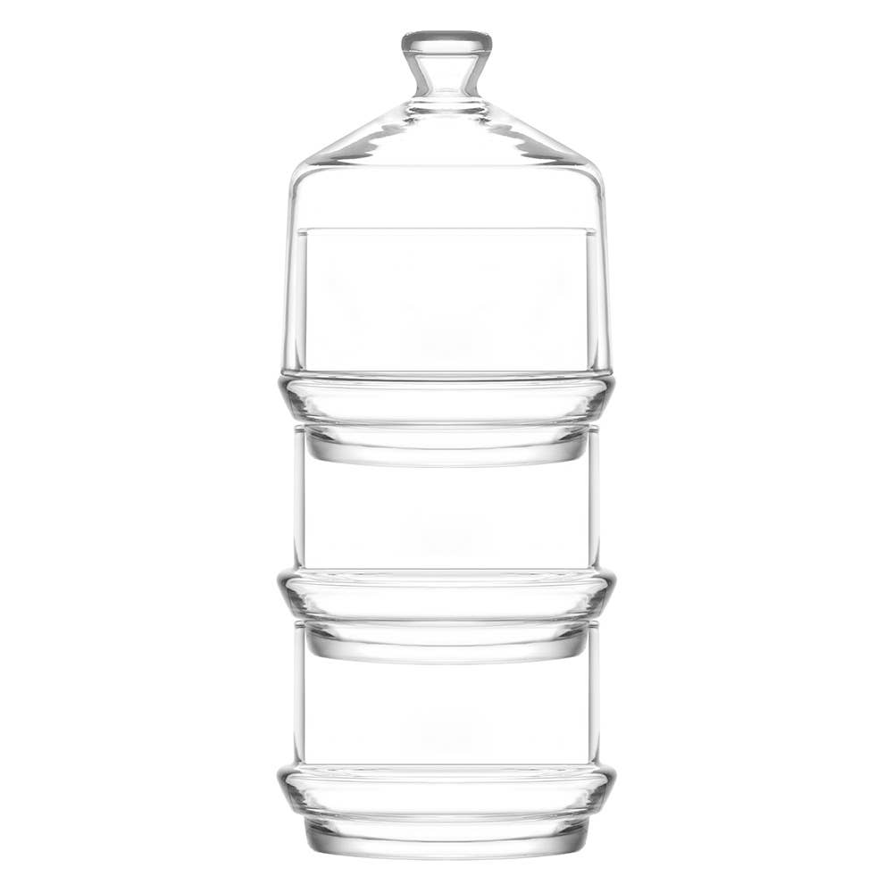 Hakan – wholesale Decorative plate/dish/bowl – LAV Glass Candy Dish with Dome Lid, 1 Pcs, 25.8 Oz (765 cc)1