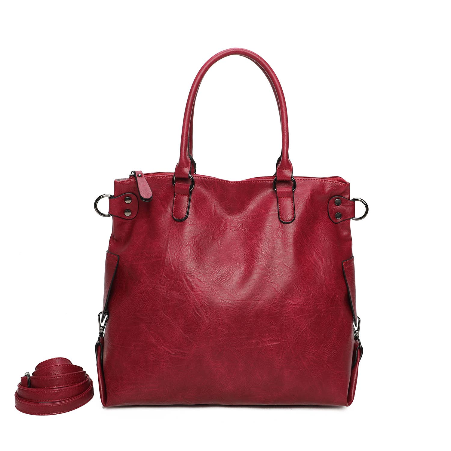 INES DELAURE – Großhandel Henkeltasche – Damen – Weiche Tragetasche mit Reißverschluss7