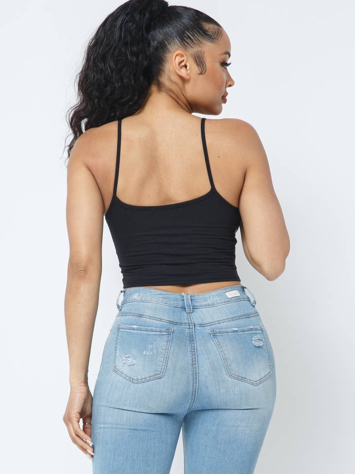 Julia by LoveJ – Großhandel Strickoberteil – Damen – Ärmelloses Crop-Top mit Farbblock9