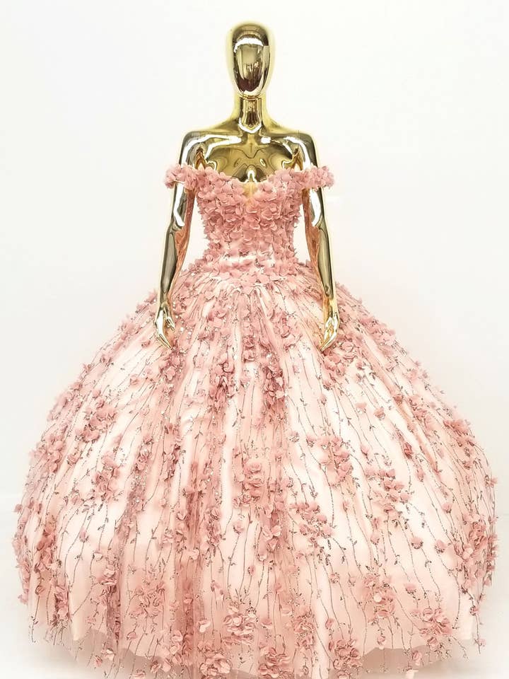 Off-shoulder bloemen quinceañera-jurk CHF3017 voor wholesale door Chicas