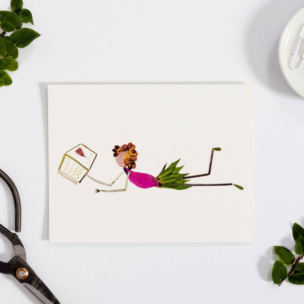 Petal People Press - Wholesale Everyday Greeting Card - Bookworm1