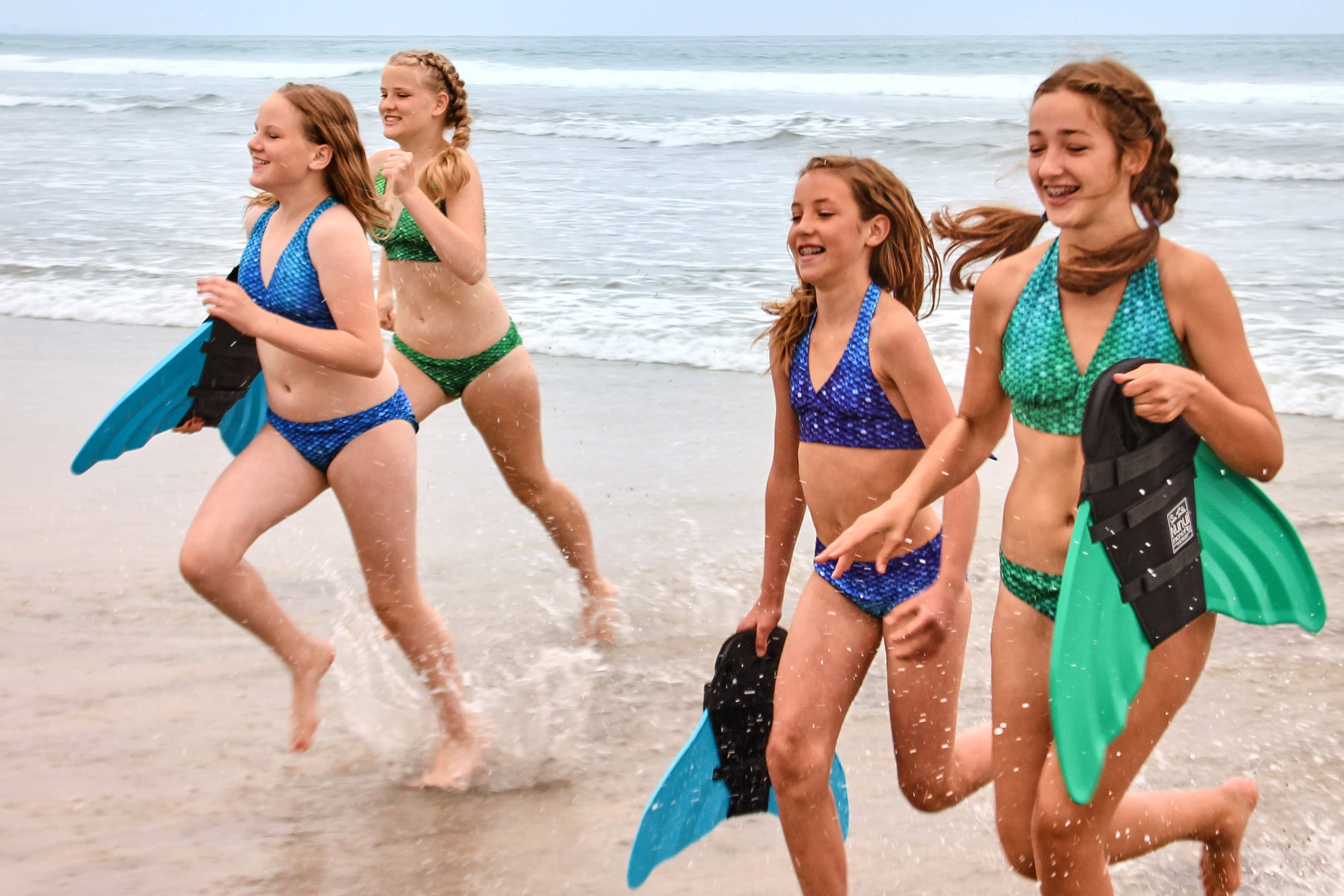 Sun Tail Mermaid - Wholesale Two Piece Swimsuit - Women's - Blue Lagoon Mermaid Swimsuit for kids, toddlers, girls, teens, and women5