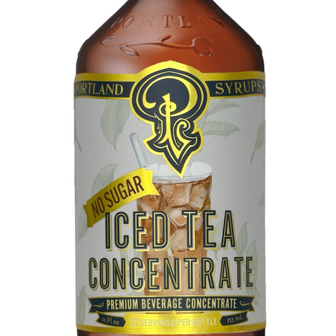 Portland Syrups - Wholesale Drink Mix - Unsweetened Iced Tea Concentrate 12oz - beverage mixer