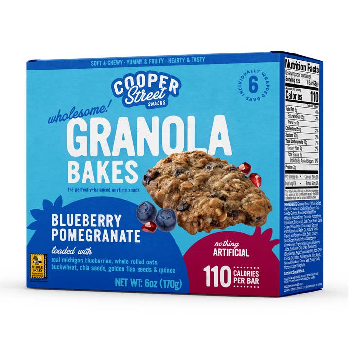 Granola cuit à la grenade aux myrtilles pour la vente par Cooper Street