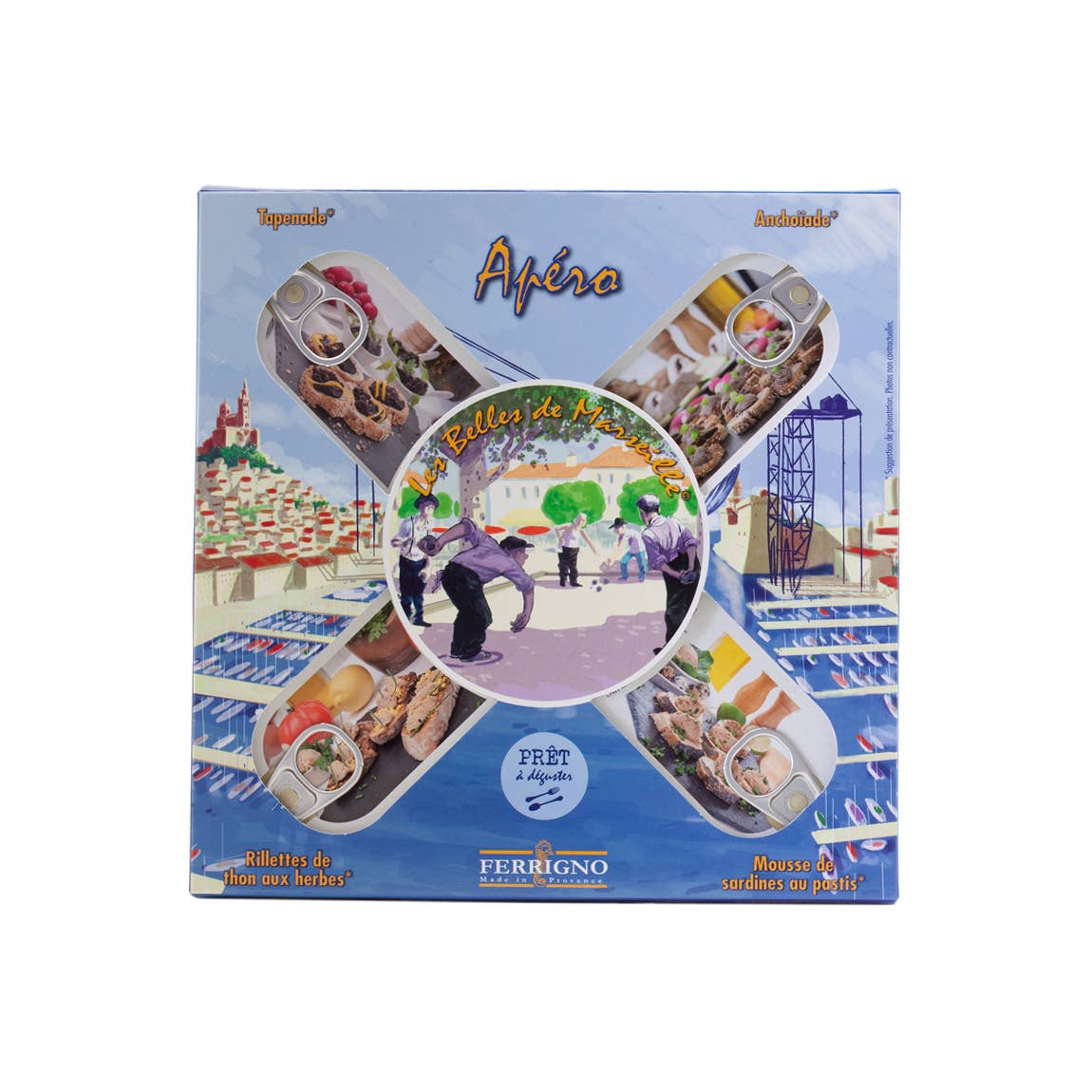 FERRIGNO – Großhandel Fischkonserven – Appetizer-Box mit 4 Aufstrichen3