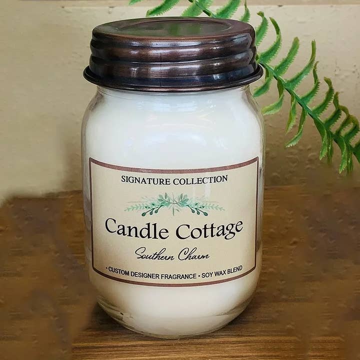 The Candle Cottage & DUOS Dual Fragrance Candles - Wholesale Jar/Filled Candle - Signature Collection Mason Jar - Southern Charm