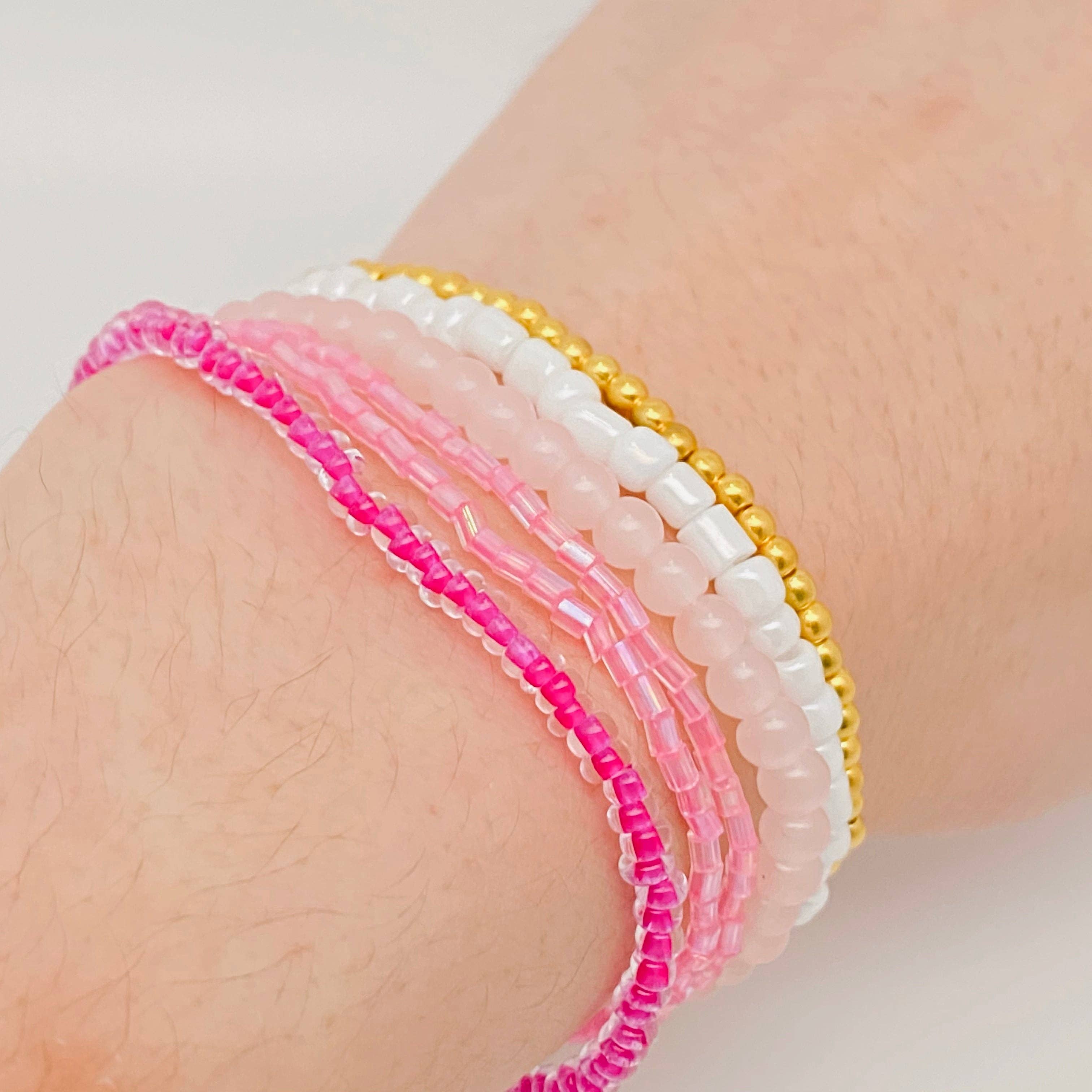 Mio Queena - Wholesale Jewelry Set - Multi Pieces Set Bohemia Hand-woven Rice Beads Bracelet8