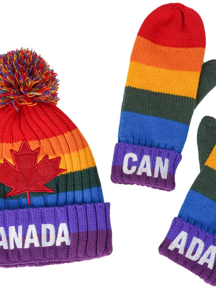 Rainbow Mittens (WGLV-43) for wholesale by Imagine Imports