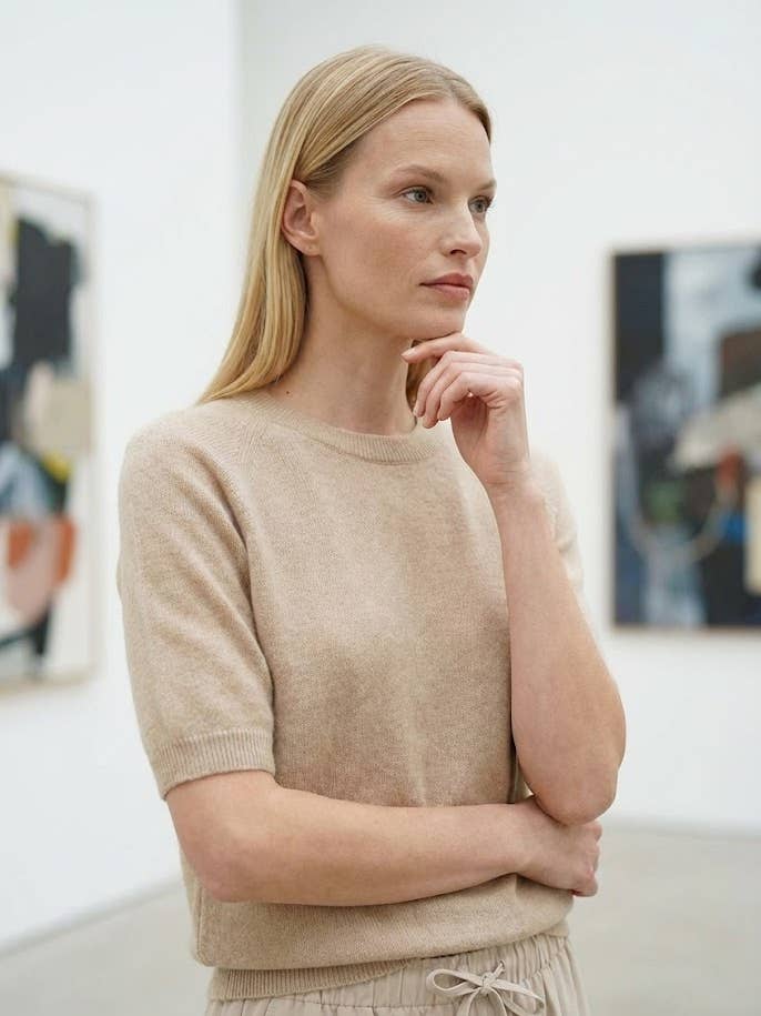 Pull Korte Mouwen @35537_PuMC voor wholesale door Mimi & Gogo