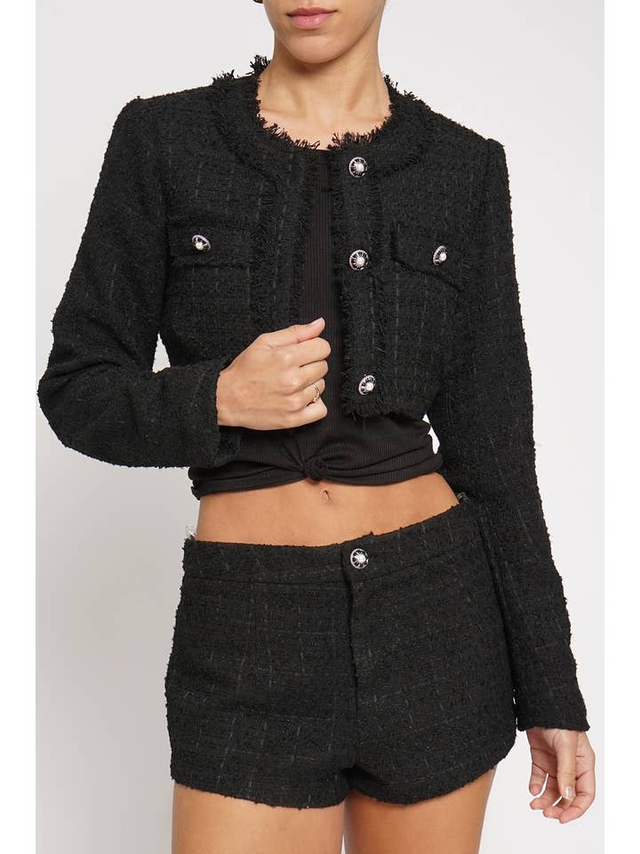 CROPPED JACK MET TWEED voor wholesale door Sans Souci