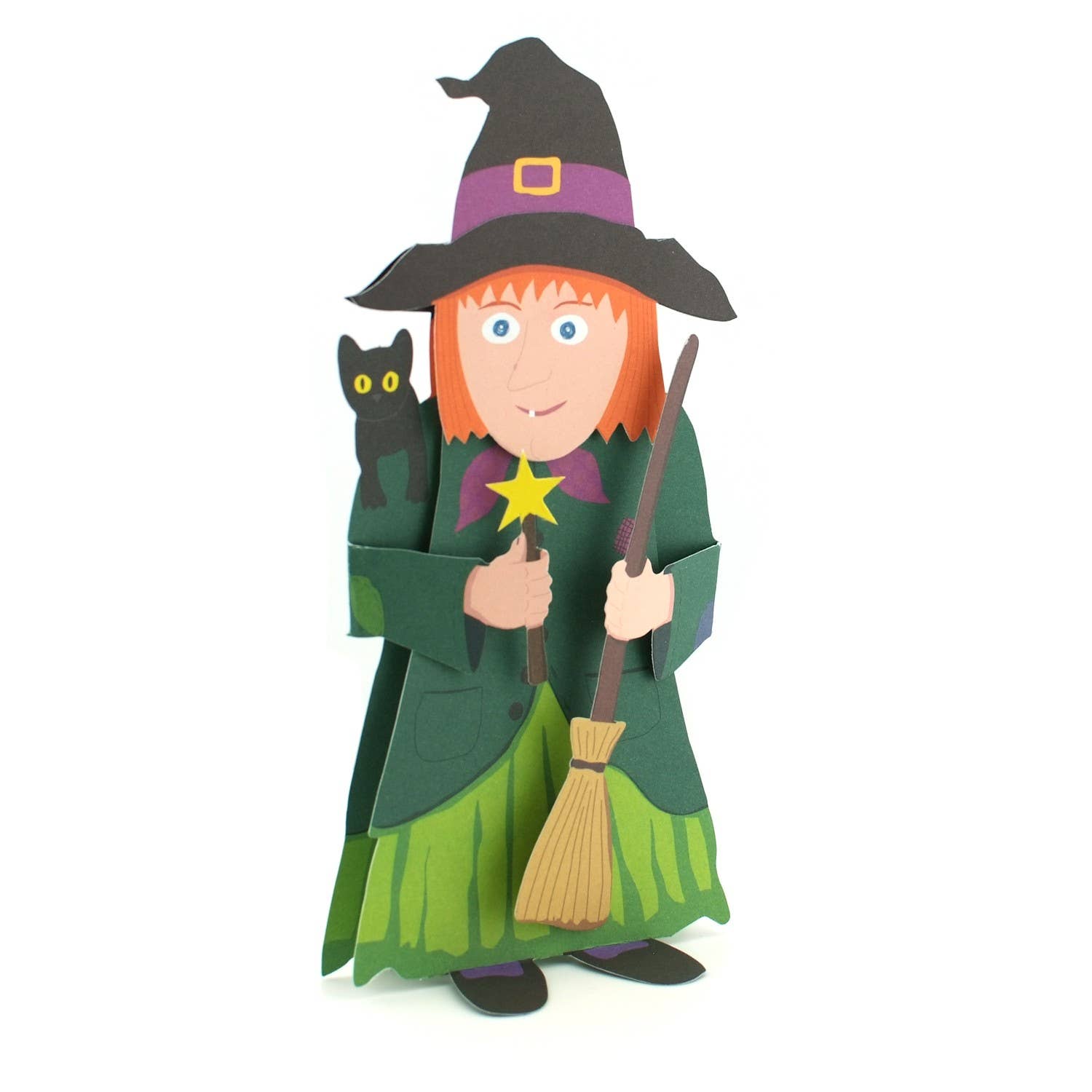 Gollnow Paper Creations – Großhandel Grußkarten für den Alltag – New! 3D-Typenkarte Hexe1