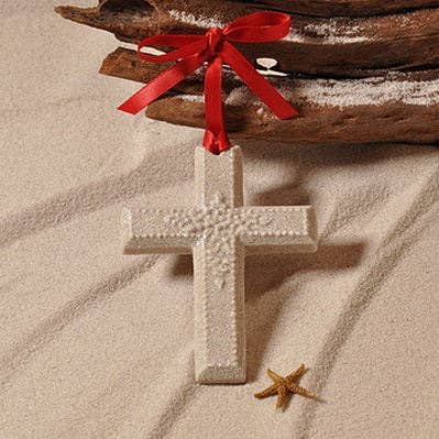 Cross Sand Ornament for wholesale by The Sand Store by Creative Artworks, Inc.