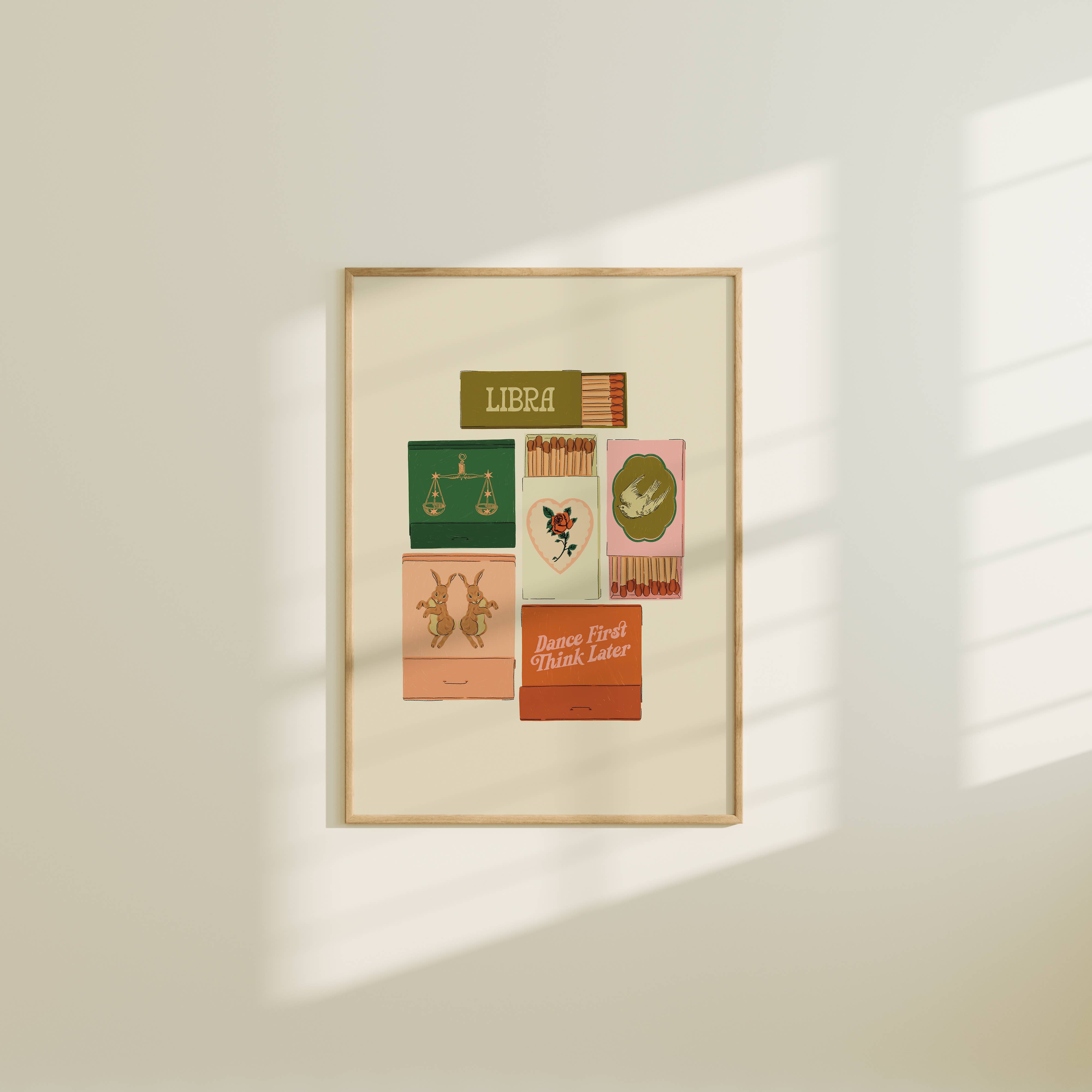 Artbaby & Co. - Vente Affiche d'art - Impressions de carnets d'allumes/boîtes d'allumettes d'inspiration vintage Zodiac5