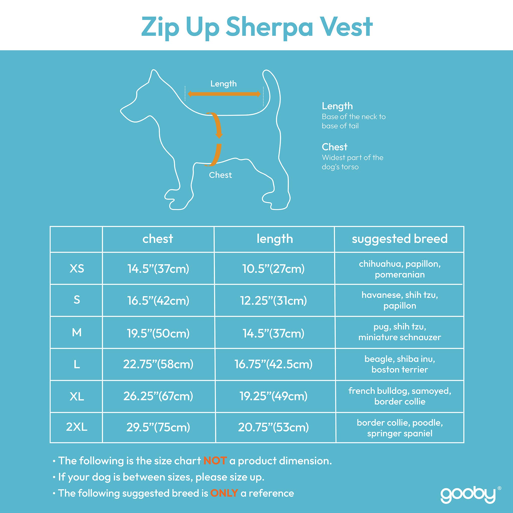 Gooby - Venta al por mayor Chaleco - Perros - Chaleco Sherpa con cierre para perros6