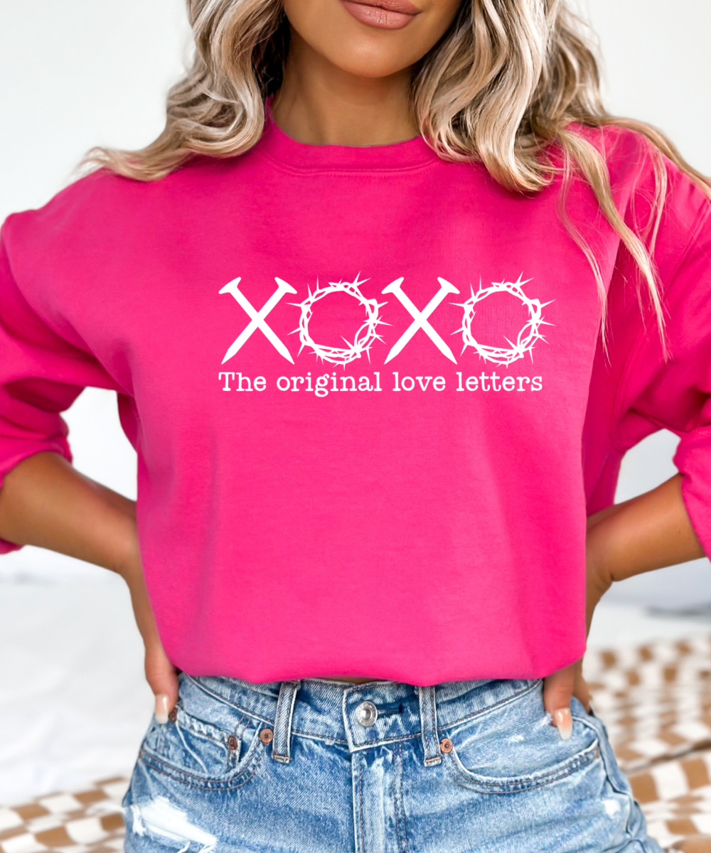 Desert Raine - Wholesale Graphic Sweatshirt - Women's - XOXO The Original Love Letters - Crewneck Sweatshirt4